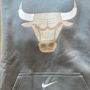 Nike Gray Hoodie with Chicago Bulls City Edition